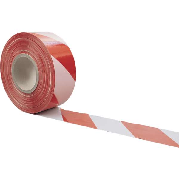 Figyelmeztető szalag piros/fehér 50mm x 33m Figyelmeztető szalag piros/fehér 50mm x 33m