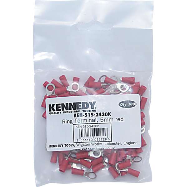 Kábelsaru gyűrűs piros 10mm 100db/csomag Kábelsaru gyűrűs piros 10mm 100db/csomag