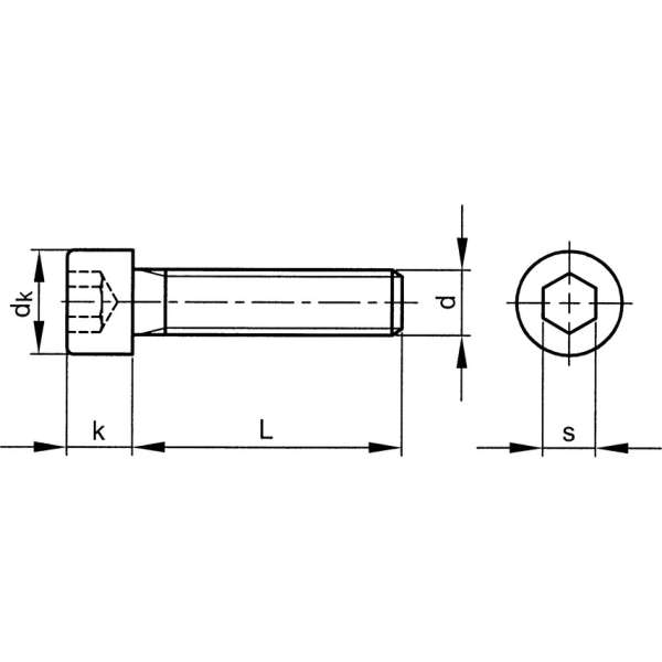 Hengeres fejű belső kulcsnyílású, tövigmenetes, natúr, csavar M12 x 40 (12.9.) DIN912 50db/doboz Hengeres fejű belső kulcsnyílású, tövigmenetes, natúr, csavar M12 x 40 (12.9.) DIN912 50db/doboz