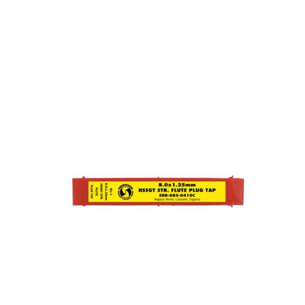 Egyenes hornyú kézi készre vágó menetfúró M8,0 x 1,25mm HSS ISO529 Egyenes hornyú kézi készre vágó menetfúró M8,0 x 1,25mm HSS ISO529