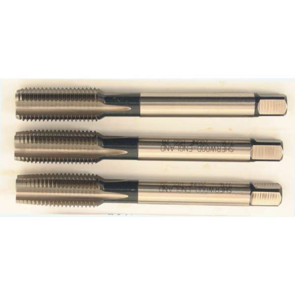 Menetfúró készlet kézi egyenes hornyú 3 darabos, magfúró méret: 9,9mm HSS Menetfúró készlet kézi egyenes hornyú 3 darabos, magfúró méret: 9,9mm HSS