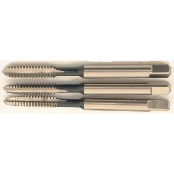 Egyenes hornyú kézi menetfúró készlet BSW HSS ISO529, 3/16col x 24,0mm, 3 db-os Egyenes hornyú kézi menetfúró készlet BSW HSS ISO529, 3/16col x 24,0mm, 3 db-os
