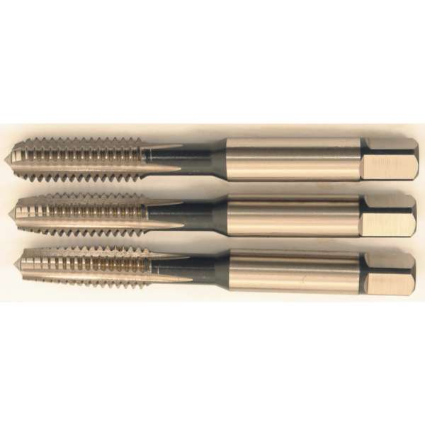 Egyenes hornyú kézi menetfúró készlet BSW HSS ISO529, 5/16col x 18,0mm, 3 db-os Egyenes hornyú kézi menetfúró készlet BSW HSS ISO529, 5/16col x 18,0mm, 3 db-os