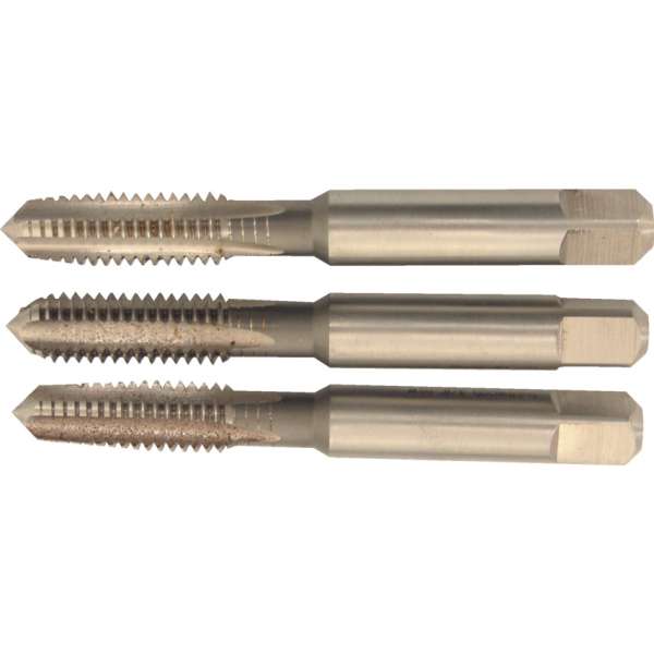 Egyenes hornyú kézi menetfúró készlet BSW HSS ISO529, 3/8col x 16,0mm, 3 db-os Egyenes hornyú kézi menetfúró készlet BSW HSS ISO529, 3/8col x 16,0mm, 3 db-os