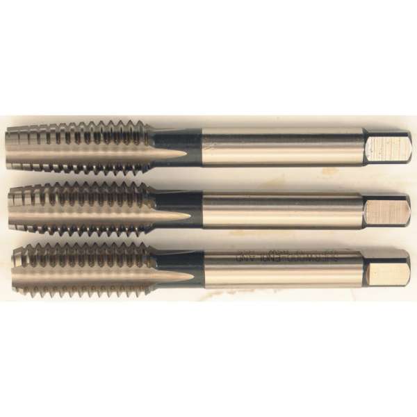 Egyenes hornyú kézi menetfúró készlet BSW HSS ISO529, 1/2col x 12,0mm, 3 db-os Egyenes hornyú kézi menetfúró készlet BSW HSS ISO529, 1/2col x 12,0mm, 3 db-os