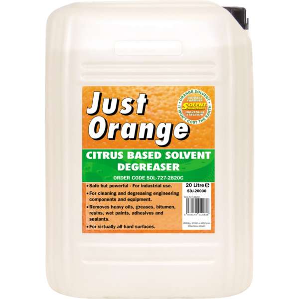 Citrus alapú oldószeres zsírtalanító Just orange 20l
