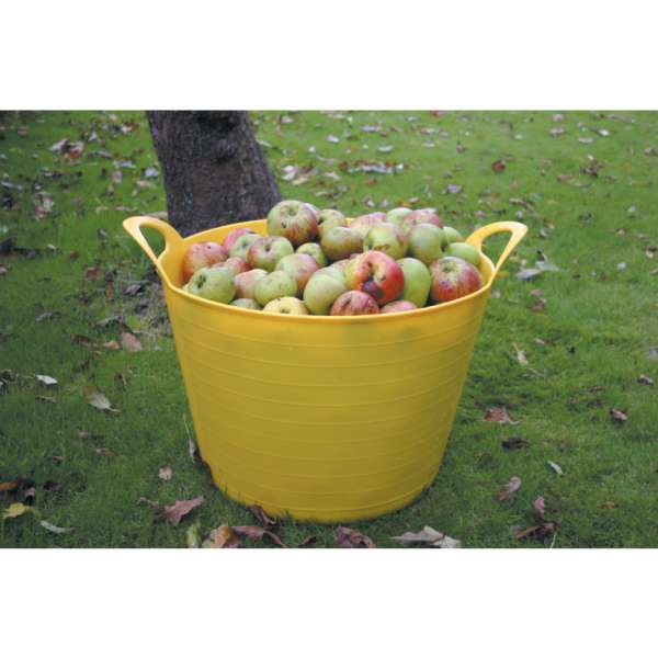 Rugalmas sárga műanyag vödör 40 l 460,0mm Rugalmas sárga műanyag vödör 40 l 460,0mm
