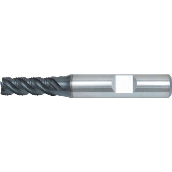 Nagy spirálemelkedési szögű finom fogazású nagyolómaró Weldon-szárral 8mm 10 x 69mm HSS-CO-PM DIN844 Nagy spirálemelkedési szögű finom fogazású nagyolómaró Weldon-szárral 8mm 10 x 69mm HSS-CO-PM DIN844