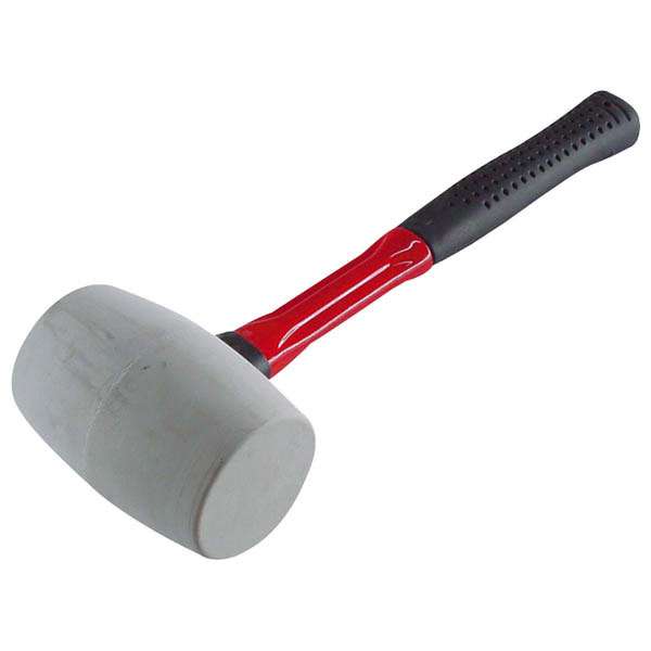 Gumikalapács üvegszálas nyél, fehér gumi 55mm EXTOL Gumikalapács üvegszálas nyél, fehér gumi 55mm EXTOL