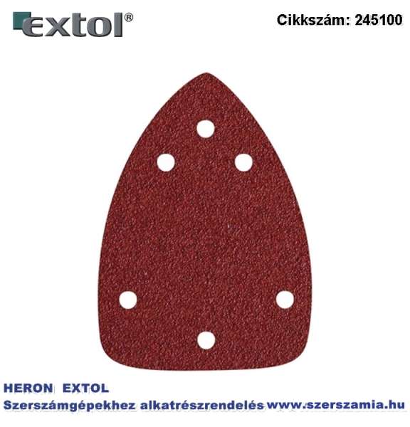 Delta csiszolópapír, lyukas, 97 x 140 mm 6 db lyukkal, P120, 407130 csiszológéphez 10db/csomag Delta csiszolópapír, lyukas, 97 x 140 mm 6 db lyukkal, P120, 407130 csiszológéphez 10db/csomag