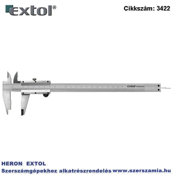 Tolómérő INOX mélységmérővel 0,05 x 200 mm Tolómérő INOX mélységmérővel 0,05 x 200 mm