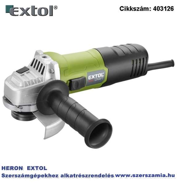 Sarokcsiszológép 900W 125 mm tárcsaátmérő 11.000 1/min, bekapcsolásvédelem, papír doboz, 2,1kg Sarokcsiszológép 900W 125 mm tárcsaátmérő 11.000 1/min, bekapcsolásvédelem, papír doboz, 2,1kg
