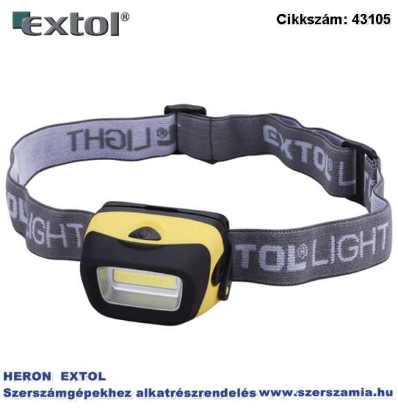 LED fejlámpa, 3 W cob széles vetítőszögű 90 lumen, 3 funkció teljes, fél fényerő, villogás, cseppálló, elem nélkül LED fejlámpa, 3 W cob széles vetítőszögű 90 lumen, 3 funkció teljes, fél fényerő, villogás, cseppálló, elem nélkül