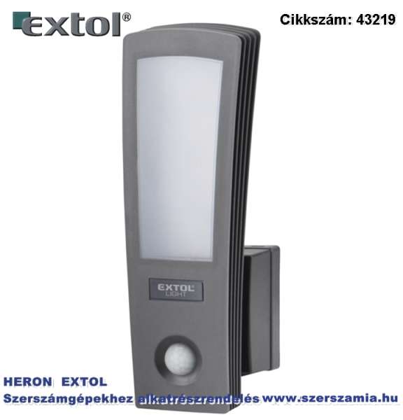 Led lámpa, falra szerelhető, mozgásérzékelővel 15W, 700 lm, ip65, 230V/50Hz, 0,52 kg Led lámpa, falra szerelhető, mozgásérzékelővel 15W, 700 lm, ip65, 230V/50Hz, 0,52 kg