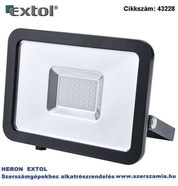Led lámpa, falra szerelhető reflektor, 30W 3200 lm, ip65, 230V/50Hz, 1 kg Led lámpa, falra szerelhető reflektor, 30W 3200 lm, ip65, 230V/50Hz, 1 kg