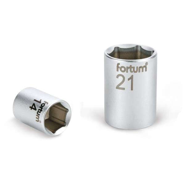 FORTUM dugófejek, 1/2col, 12 mm, 61CrV5, mattkróm FORTUM dugófejek, 1/2col, 12 mm, 61CrV5, mattkróm