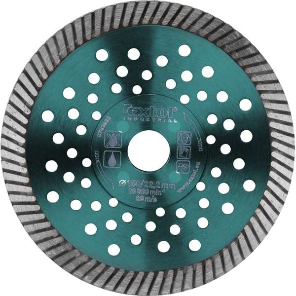 125mm EXTOL INDUSTRIAL TURBO ipari gyémántvágó, gyors vágás, száraz és vizes vágásra 125mm EXTOL INDUSTRIAL TURBO ipari gyémántvágó, gyors vágás, száraz és vizes vágásra