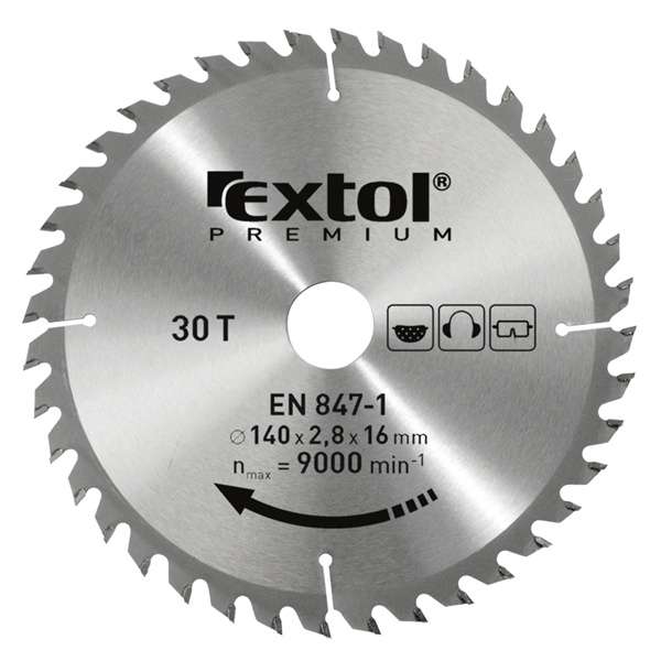 350 x 30mm, T28 körfűrészlap, keményfémlapkás, 3,5mm lapkaszélesség, max 4000 ford/perc EXTOL PREMIUM 350 x 30mm, T28 körfűrészlap, keményfémlapkás, 3,5mm lapkaszélesség, max 4000 ford/perc EXTOL PREMIUM