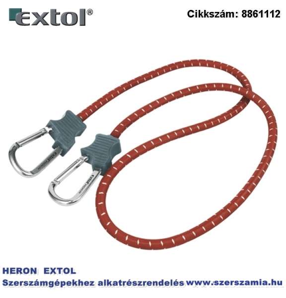 Gumipók 80cm x 10 mm, mindkét végén karabínerrel, extra erős gumi Gumipók 80cm x 10 mm, mindkét végén karabínerrel, extra erős gumi