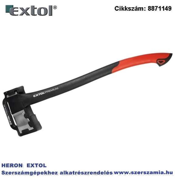 Hasító fejsze, ékes, Nylon nyél, 2200g, edzett acél, 900 mm hosszú hajlított nyél Hasító fejsze, ékes, Nylon nyél, 2200g, edzett acél, 900 mm hosszú hajlított nyél