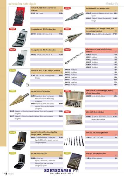 EXTOL PREMIUM lépcsős fémfúró 6-30mm, 2mm-es lépcsők EXTOL PREMIUM lépcsős fémfúró 6-30mm, 2mm-es lépcsők