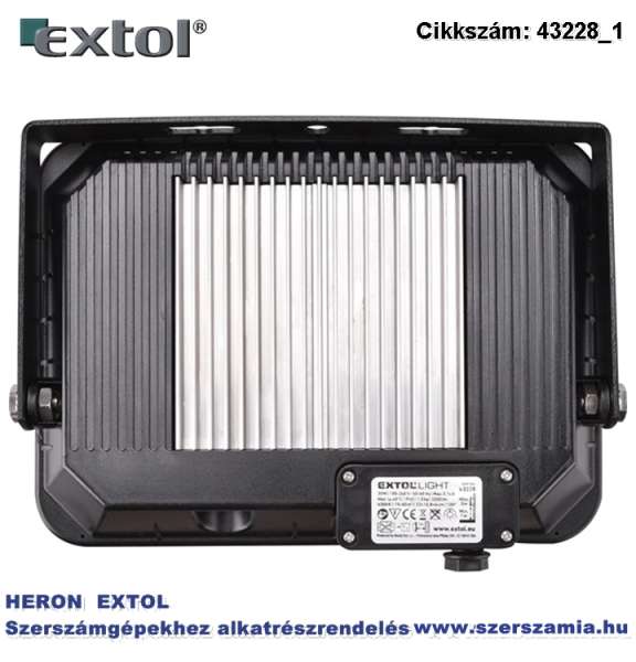 Led lámpa, falra szerelhető reflektor, 30W 3200 lm, ip65, 230V/50Hz, 1 kg Led lámpa, falra szerelhető reflektor, 30W 3200 lm, ip65, 230V/50Hz, 1 kg