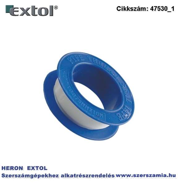 Tömítő szalag, teflon 0,075 x 12 mm x 10m 100db/bliszter PTFE