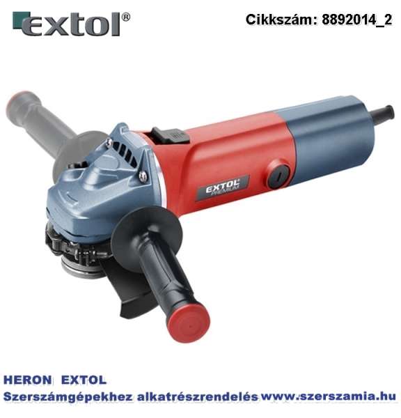 Sarokcsiszológép 125 mm 850W, szabályozható fordulatszám, lágy indítás, terhelésnél konstans fordulatszám Sarokcsiszológép 125 mm 850W, szabályozható fordulatszám, lágy indítás, terhelésnél konstans fordulatszám