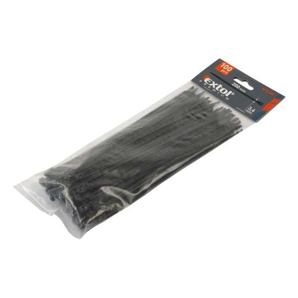 Kábelkötegelő 9,0×600mm 50db, fekete nylon, Kábelkötegelő 9,0×600mm 50db, fekete nylon,