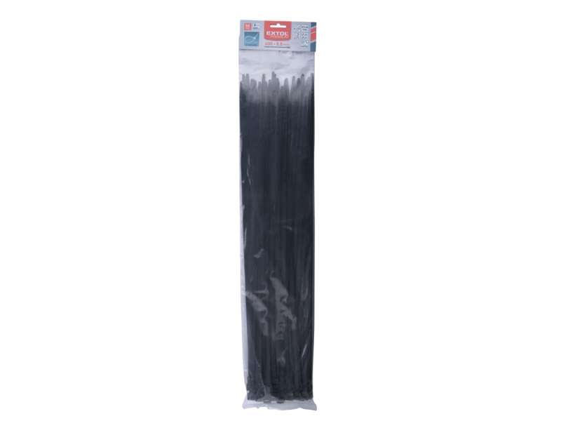 Kábelkötegelő 9,0×600mm 50db, fekete nylon, Kábelkötegelő 9,0×600mm 50db, fekete nylon,