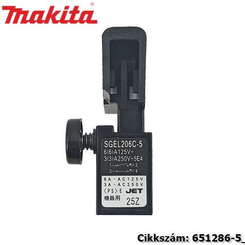 Kapcsoló SGEL206C-5 MAKITA alkatrész (MK-651286-5) Kapcsoló SGEL206C-5 MAKITA alkatrész (MK-651286-5)