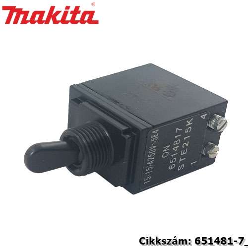 Kapcsoló STE215K MAKITA alkatrész (MK-651481-7) Kapcsoló STE215K MAKITA alkatrész (MK-651481-7)