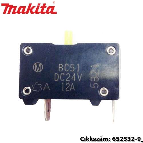 Túláramvédelmi relé BC51 6010/ MAKITA alkatrész (MK-652532-9) Túláramvédelmi relé BC51 6010/ MAKITA alkatrész (MK-652532-9)