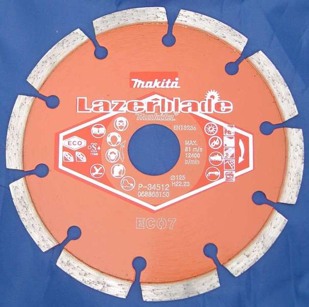Szegmentált tárcsa lézerhegesztett standard 125 mm LB7 MAKITA (MK-P-34512) Szegmentált tárcsa lézerhegesztett standard 125 mm LB7 MAKITA (MK-P-34512)