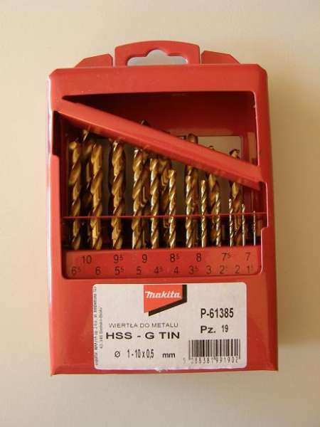 Fémfúró készlet HSS-Ti 1-10 mm 19db-os MAKITA (MK-P-61385) Fémfúró készlet HSS-Ti 1-10 mm 19db-os MAKITA (MK-P-61385)