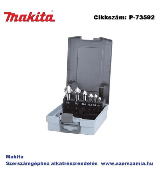 Süllyesztő fúró készlet HSS háromélű 6db-os MAKITA (MK-P-73592) Süllyesztő fúró készlet HSS háromélű 6db-os MAKITA (MK-P-73592)
