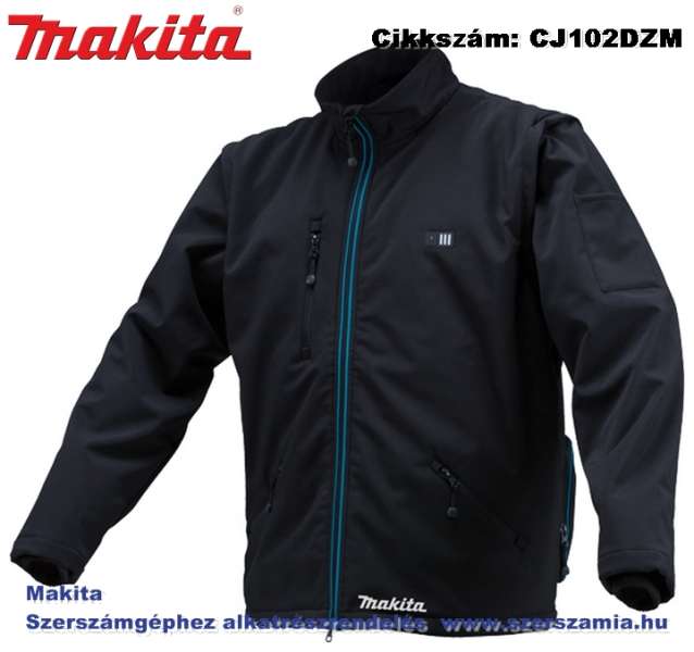 MAKITA 10,8V CXT Li-Ion fűthető kabát Z méret: M MAKITA 10,8V CXT Li-Ion fűthető kabát Z méret: M