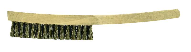 Drótkefe, rezezett hullámos acéldrót, 2 soros, fanyél Tom W2 Drótkefe, rezezett hullámos acéldrót, 2 soros, fanyél Tom W2