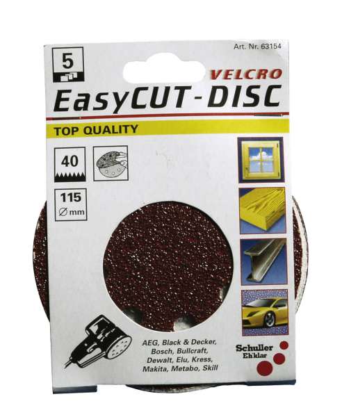 Csiszolókorong, tépőzáras, 8 lyukas 5 Royalcut D115 P40 5db Csiszolókorong, tépőzáras, 8 lyukas 5 Royalcut D115 P40 5db