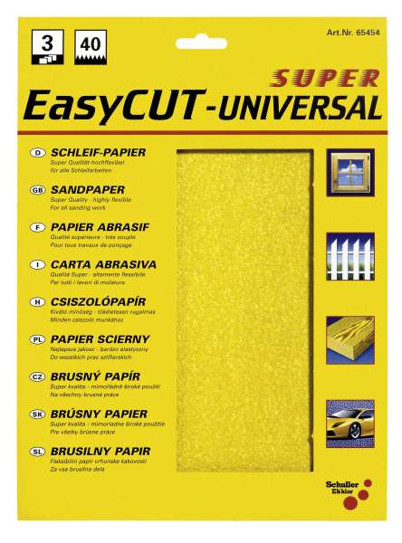Csiszolópapír lap 230x280mm, SB 3 Easycut P100 3db Csiszolópapír lap 230x280mm, SB 3 Easycut P100 3db