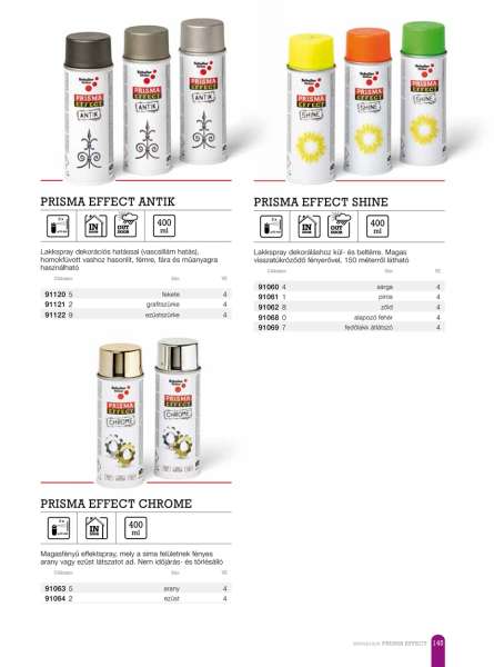 Arany Prisma Effect Chrome gold 400ml Arany Prisma Effect Chrome gold 400ml
