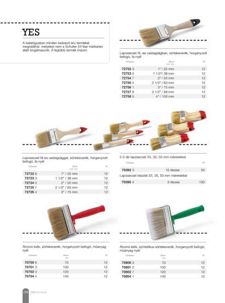 Laposecset, kevert sörte, fanyél YES Flatbrush M 50 Laposecset, kevert sörte, fanyél YES Flatbrush M 50