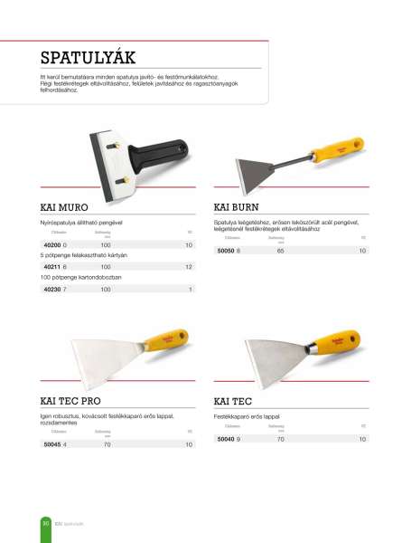Nyíróspatulya, 10 cm, állítható pengével Kai Muro Nyíróspatulya, 10 cm, állítható pengével Kai Muro