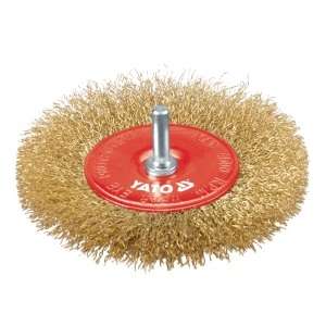 Tárcsás drótkefe, 6mm csap, 100mm YATO Tárcsás drótkefe, 6mm csap, 100mm YATO