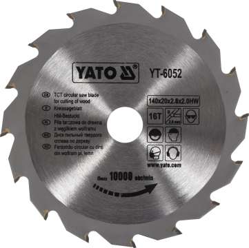 Körfűrészlap vidiás 140x16x20 YATO Körfűrészlap vidiás 140x16x20 YATO