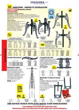 Mechanikus lehúzó ipari készlet 2 és 3 karos kétvégű 60 - 139mm Mechanikus lehúzó ipari készlet 2 és 3 karos kétvégű 60 - 139mm
