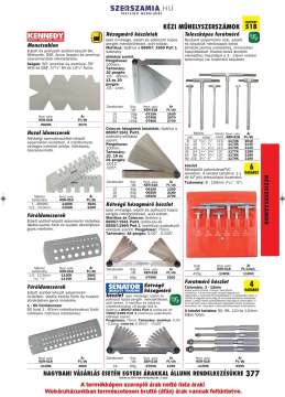 Hézagmérő készlet 13 pengés metrikus 100mm Hézagmérő készlet 13 pengés metrikus 100mm