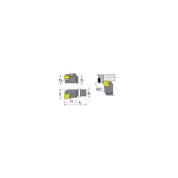 Esztergakés külső megmunkáláshoz (billenőkönyökkel) PCLNL 2020K12