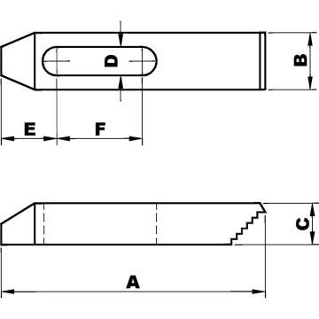 Szorító lépcsős fogazással 100 x 32mm M16 CC2516100 Szorító lépcsős fogazással 100 x 32mm M16 CC2516100