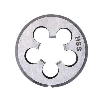 Kör alakú BSPT menetmetsző 1/4col x 19,0mm HSS BS1127 Kör alakú BSPT menetmetsző 1/4col x 19,0mm HSS BS1127